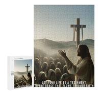Rompecabezas para Adolescentes 500 PCS Quotes Jesuschrist 6 Rompecabezas para Adolescentes Juguetes Antiestrés Mejora La Memoria 500 PCS