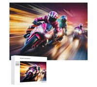 Rompecabezas para Adolescentes 500 PCS Racing Motorcycle Speed -2 Rompecabezas para Adultos Juguetes DIY Arte De Pared Oferta como Regalos para Toda La Familia 500 PCS
