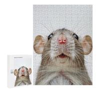 Rompecabezas para Adolescentes 500 PCS Rat Face Rompecabezas para Adultos Juegos Divertidos Decoración Perfecta como Regalos para Toda La Familia 500 PCS