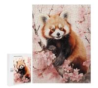 Rompecabezas para Adolescentes 500 PCS Red Panda Watercolor Rompecabezas para Adultos Juegos Relajantes Pero Divertidos Y Humorísticos 500 PCS
