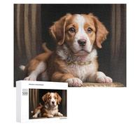 Rompecabezas para Adolescentes 500 PCS Regal Puppy Portrait Rompecabezas para Adultos Juguetes De Bricolaje Desafío Difícil Cumpleaños 500 PCS