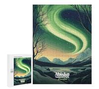 Rompecabezas para Adolescentes 500 PCS Rompecabezas Abisko National Park Aurora Borealis Rompecabezas para Adultos Juego De Ingenio Regalos para Mujeres para Cumpleaños, Navidad 500 PCS