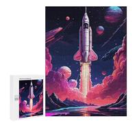 Rompecabezas para Adolescentes 500 PCS Rompecabezas Fantasy Rocket Space Rompecabezas para Adultos Juguetes Antiestrés Desafío Difícil Cumpleaños