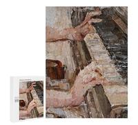 Rompecabezas para Adolescentes 500 PCS Rompecabezas Oil Painting Piano Rompecabezas para Adultos Juguetes Antiestrés Desafío Difícil Cumpleaños