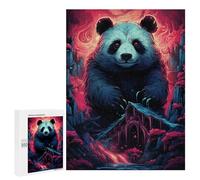 Rompecabezas para Adolescentes 500 PCS Rompecabezas Panda in A Fantasy Forest Rompecabezas para Adolescentes Juguetes DIY Desafío Difícil Cumpleaños 500 PCS
