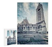 Rompecabezas para Adolescentes 500 PCS Sacre Coeur Basilica Rompecabezas para Adultos Juegos Relajantes Pero Divertidos Y Humorísticos 500 PCS