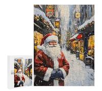 Rompecabezas para Adolescentes 500 PCS Santa Claus Is Coming to Town Rompecabezas para Adultos Juego De Ingenio Decoración del Hogar Regalos para Reducir El Estrés 500 PCS