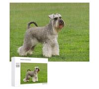 Rompecabezas para Adolescentes 500 PCS Schnauzer Dog Rompecabezas para Adultos Juego De Ingenio Decoración Diversión En Casa Actividades, 500 PCS