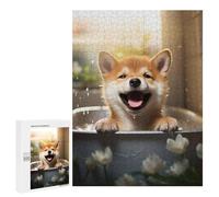 Rompecabezas para Adolescentes 500 PCS Shiba Inu Dog Puppy Animal Rompecabezas para Adultos Juguetes DIY Arte De Pared Oferta como Regalos para Toda La Familia 500 PCS