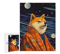 Rompecabezas para Adolescentes 500 PCS Shiba Inu Retro Pixel Art Rompecabezas para Adultos Juegos Relajantes Desafío Difícil Desafío Educativo 500 PCS