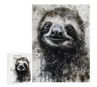 Rompecabezas para Adolescentes 500 PCS Sloth Slow and Steady Rompecabezas para Adolescentes Juguetes Antiestrés Mejora La Memoria 500 PCS
