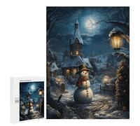 Rompecabezas para Adolescentes 500 PCS Snowman in Winter Rompecabezas para Adolescentes Juguetes Antiestrés Mejora La Memoria 500 PCS
