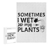 Rompecabezas para Adolescentes 500 PCS Sometimes I Wet My Plants Rompecabezas para Adultos Juego De Ingenio Ensamblaje De Patrones Interacción Entre Padres E Hijos 500 PCS
