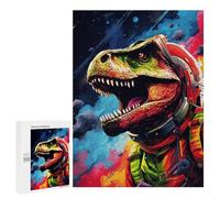 Rompecabezas para Adolescentes 500 PCS Space Dinosaur Adventure-23 Rompecabezas para Adultos Juego De Ingenio Alivia El Estrés Regalos Y Actividades Únicas para Cumpleaños 500 PCS