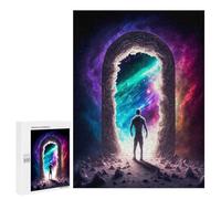 Rompecabezas para Adolescentes 500 PCS Space Portal Rompecabezas para Adultos Juego Familiar Decoración Desafiante De Completar 500 PCS