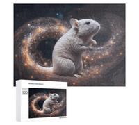 Rompecabezas para Adolescentes 500 PCS Space Rat A Cosmic Adventure Rompecabezas para Adultos Juegos Familiares Análisis Y Lógica Actividades Divertidas En Casa 500 PCS