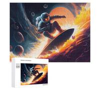 Rompecabezas para Adolescentes 500 PCS Space Surfing Adventure -11 Rompecabezas De Juguete Decoración De Pared Decoración del Hogar Cumpleaños Y Navidad 500 PCS
