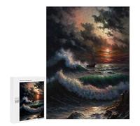 Rompecabezas para Adolescentes 500 PCS Stormly Ocean V3 Rompecabezas Juguetes Antiestrés Corte De Precisión Interacción Entre Padres E Hijos 500 PCS