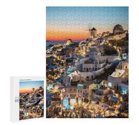 Rompecabezas para Adolescentes 500 PCS Sunset in Oia Santorini Rompecabezas para Adultos Juguetes DIY Arte De Pared Oferta como Regalos para Toda La Familia 500 PCS