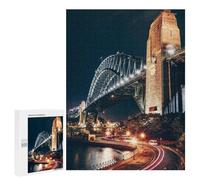 Rompecabezas para Adolescentes 500 PCS Sydney Harbour Bridge Rompecabezas para Adultos Juegos Relajantes Decoración Perfecta Regalos De Cumpleaños Y Únicos 500 PCS