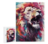 Rompecabezas para Adolescentes 500 PCS The Kings Roar Rompecabezas para Adolescentes Juegos Relajantes Regalos para Mujeres Actividades Divertidas En Casa 500 PCS