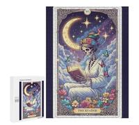 Rompecabezas para Adolescentes 500 PCS The Reader Tarot Card Illustration Rompecabezas para Adultos Juego Práctico Carrera De Velocidad Manual Desafío Educativo 500 PCS