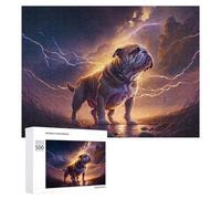 Rompecabezas para Adolescentes 500 PCS Thundering Bulldog Majesty -1 Rompecabezas para Adultos Juegos Relajantes Carrera De Velocidad Manual Desafiante De Completar 500 PCS