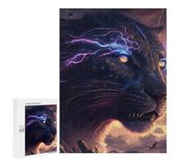 Rompecabezas para Adolescentes 500 PCS Thunderous Leopard Majesty -2 Rompecabezas para Adultos Juego De Ingenio Decoración Diversión En Casa Actividades, 500 PCS