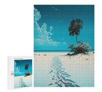 Rompecabezas para Adolescentes 500 PCS Travel Along The Beach Rompecabezas para Adultos Juego De Ingenio Decoración del Hogar Regalos para Reducir El Estrés 500 PCS