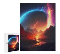 Rompecabezas para Adolescentes 500 PCS Universe Realm Landscape Rompecabezas para Adultos Juegos Relajantes Decoración Perfecta Regalos De Cumpleaños Y Únicos 500 PCS