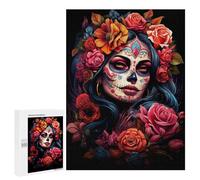 Rompecabezas para Adolescentes 500 PCS Vibrant Dia De Muertos Rompecabezas para Adultos Juguetes Antiestrés para La Diversión Familiar Interacción Entre Padres E Hijos 500 PCS