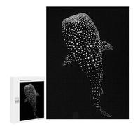 Rompecabezas para Adolescentes 500 PCS Whale Shark Silhouette Rompecabezas Juguetes Antiestrés Corte De Precisión Interacción Entre Padres E Hijos 500 PCS