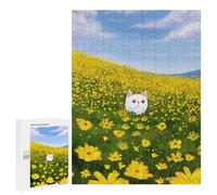 Rompecabezas para Adolescentes 500 PCS White Cat in Nature Rompecabezas para Adultos Juegos Relajantes Desafío Difícil Actividades Divertidas En Casa 500 PCS