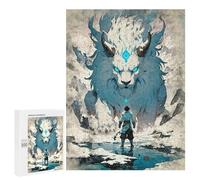 Rompecabezas para Adolescentes 500 PCS White Lion Spirit Rompecabezas para Adultos Juguetes Antiestrés para La Diversión Familiar Interacción Entre Padres E Hijos 500 PCS