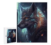 Rompecabezas para Adolescentes 500 PCS Wolf Anime Animal Rompecabezas para Adultos Juguetes Antiestrés Arte De Pared Interacción Entre Padres E Hijos 500 PCS