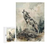 Rompecabezas para Adolescentes 500 PCS Wolf Call of The Wild Rompecabezas para Adultos Juegos Relajantes Decoración Perfecta Regalos De Cumpleaños Y Únicos 500 PCS