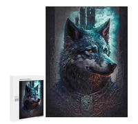 Rompecabezas para Adolescentes 500 PCS Wolf Enchanted World Rompecabezas Juguetes Antiestrés Corte De Precisión Interacción Entre Padres E Hijos 500 PCS