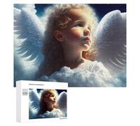 Rompecabezas para adolescentes, 500 piezas, alas de ángel, nubes, fantasía, adolescentes, juegos relajantes, regalos para mujeres, actividades divertidas en casa, 500 piezas