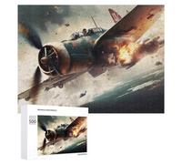 Rompecabezas para adolescentes, 500 piezas, avión de combate en acción-3, rompecabezas para adultos, juegos de relajación, decoración perfecta, actividades divertidas en casa, 500 piezas