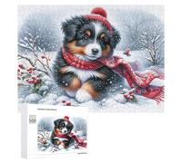 Rompecabezas para adolescentes, 500 piezas de invierno Wonderland Pup-6, rompecabezas para adultos, juegos de relajación, decoración perfecta, actividades divertidas en casa, 500 piezas