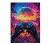 Rompecabezas para Adolescentes 52x38cm/1000pcs Galactic Gaming Gloves Juegos Familiares De Rompecabezas para La Diversión Familiar Cumpleaños Y Navidad 52x38cm/1000pcs