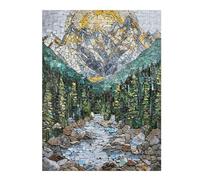 Rompecabezas para Adolescentes 52x38cm/1000pcs Mosaic Mountain Sunrise Rompecabezas Juego Práctico Vacaciones En Casa Matar El Tiempo Juego Desafiante Regalos 52x38cm/1000pcs