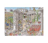 Rompecabezas para Adolescentes 52x38cm/1000pcs Roman Battle Scene with Elephants Rompecabezas para Adultos Juego De Ingenio Decoración Juego Desafiante Regalos 52x38cm/1000pcs
