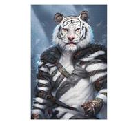 Rompecabezas para Adolescentes 75x50cm/1000pcs Armored White Tiger Guardian Rompecabezas para Adultos Juego Familiar Mejora La Memoria Cumpleaños Y Navidad 75x50cm/1000pcs
