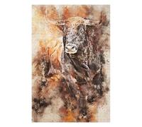 Rompecabezas para Adolescentes 75x50cm/1000pcs Bison Splatter Rompecabezas para Adultos Juguete Decoración De Pared Mejora La Memoria Juego Desafiante Regalos 75x50cm/1000pcs