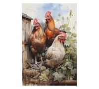Rompecabezas para Adolescentes 75x50cm/1000pcs Chicken Farm Animals Rompecabezas para Adultos Juego Práctico Desafío Difícil Juego Desafiante Regalos 75x50cm/1000pcs