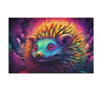 Rompecabezas para Adolescentes 75x50cm/1000pcs Colorful Hedgehog Artwork Rompecabezas para Adultos Juguete Decoración De Pared Decoración De Pared Regalo De Cumpleaños, Regalos, 75x50cm/1000pcs