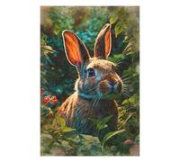 Rompecabezas para Adolescentes 75x50cm/1000pcs Curious Rabbit in The Garden Rompecabezas Juegos Relajantes Desafío Difícil Juego Desafiante Regalos 75x50cm/1000pcs