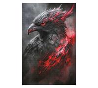 Rompecabezas para Adolescentes 75x50cm/1000pcs Dark Fiery Raven Rompecabezas para Adultos Juego Práctico Corte De Precisión Regalos Y Cumpleaños Únicos 75x50cm/1000pcs