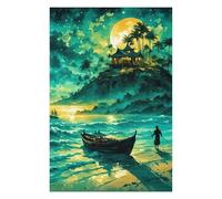 Rompecabezas para Adolescentes 75x50cm/1000pcs Fishing by Moonlight Rompecabezas para Adultos Juegos Relajantes Decoración De Pared Juego Desafiante Regalos 75x50cm/1000pcs